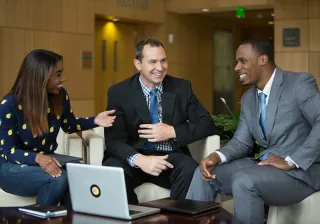 image of business students